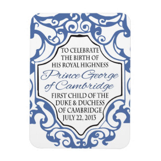 Magnet Flexible HRH Prince George Bleu/Blanc Défilé