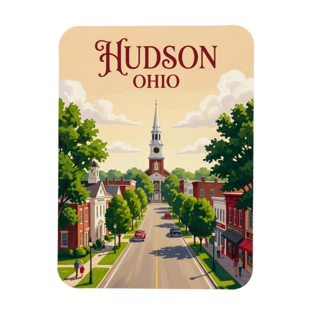 Magnet Flexible Hudson États-Unis (Vertical)