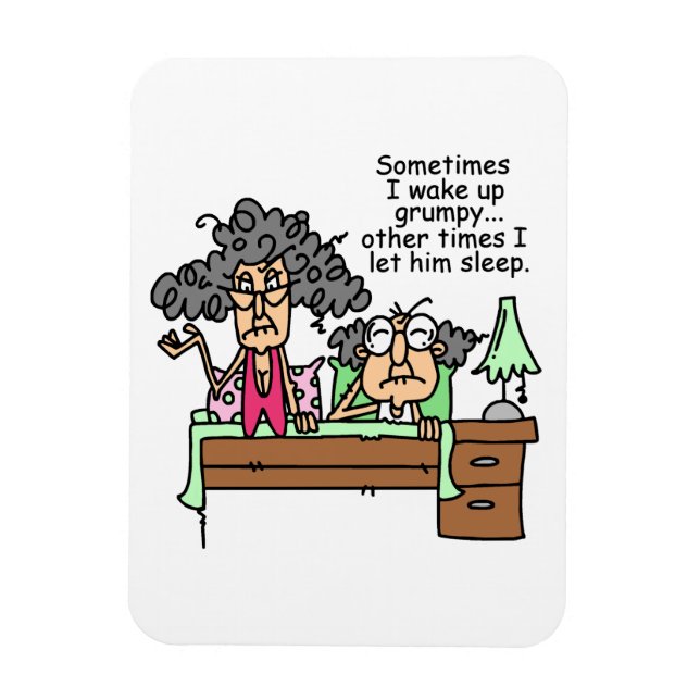 Magnet Flexible Humoristique, laissez grumeux dormir (Vertical)