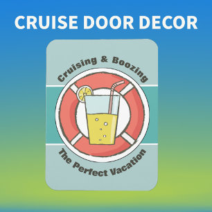 Magnet Flexible Humour de bateau de croisière - Croisière et Boozi