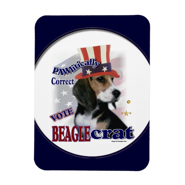 Magnet Flexible Humour politique beagle (Vertical)