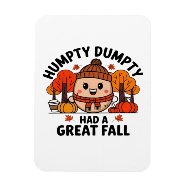 Magnet Flexible Humpty Dumpty, Drôle Thanksgiving (Vertical)