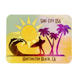 Magnet Flexible Huntington Beach California Surf City USA