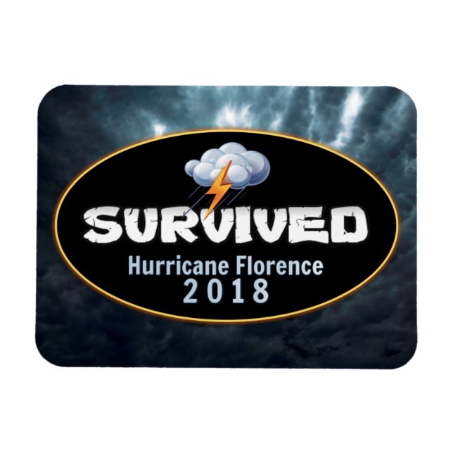 Magnet Flexible Hurricane survécu Florence (Horizontal)
