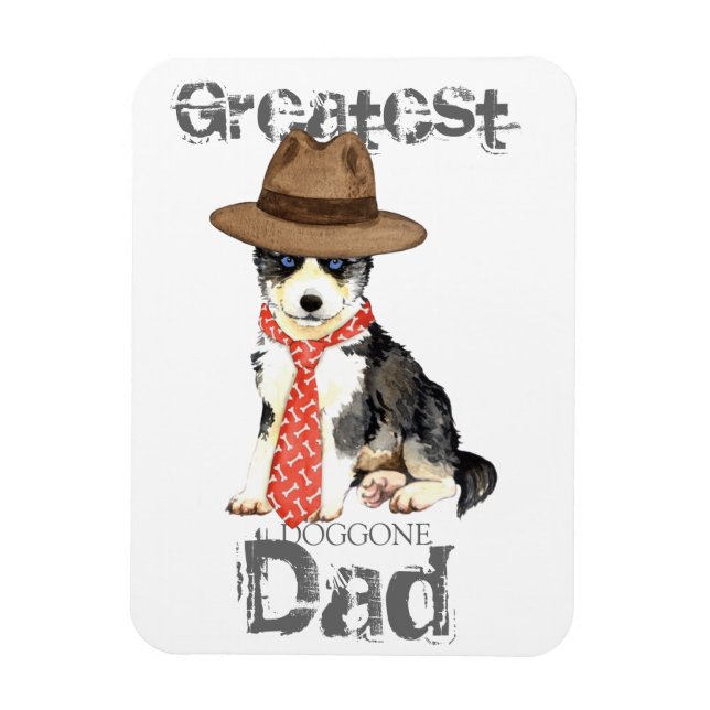 Magnet Flexible Husky Papa (Vertical)
