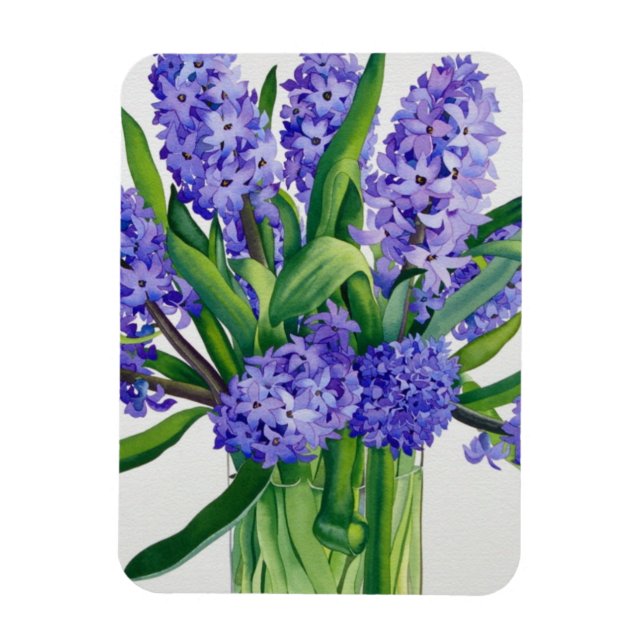 Magnet Flexible Hyacinthes bleus (Vertical)