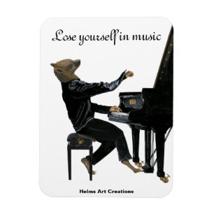 Magnet Flexible Hyena Piano Music Player Imaginaire magnétique fle