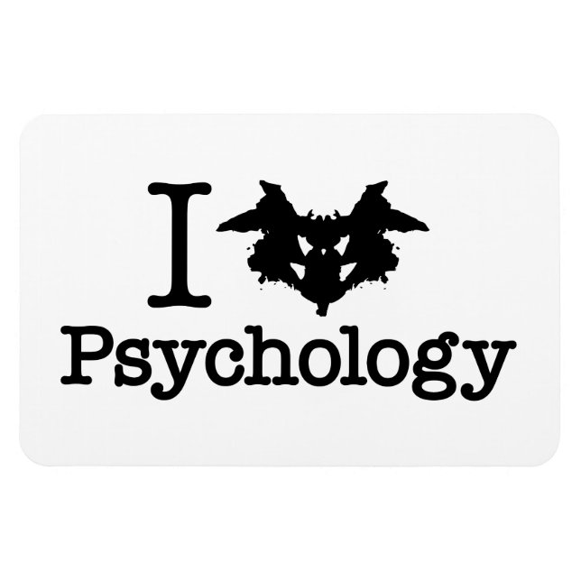 Magnet Flexible I Coeur (Rorschach Inkblot) Psychologie (Horizontal)