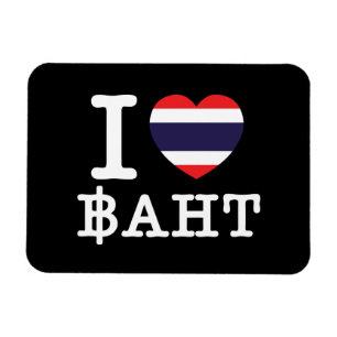 Magnet Flexible I Heart (Amour) Baht