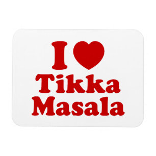 Magnet Flexible I Heart (Amour) Tikka Masala