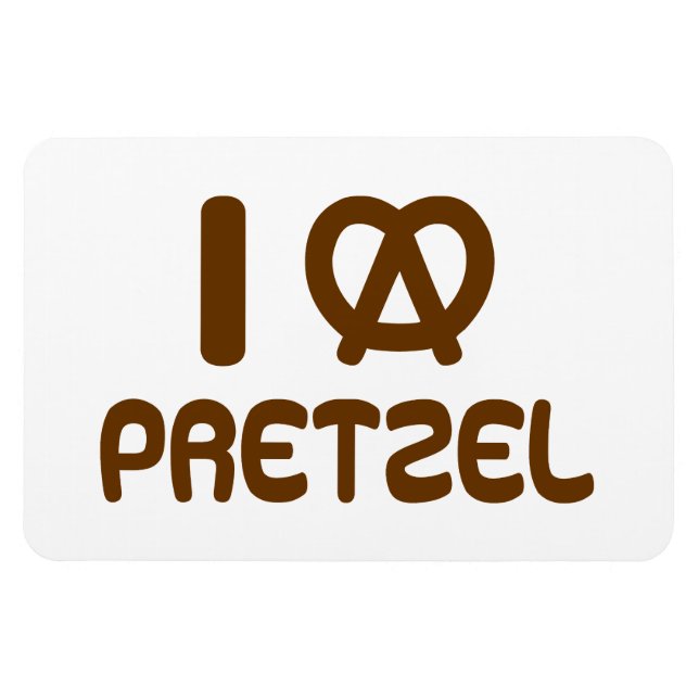 Magnet Flexible I Heart Pretzel (Horizontal)