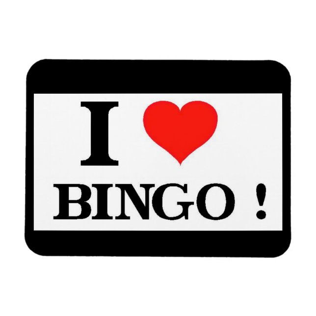Magnet Flexible I Love Bingo (Horizontal)