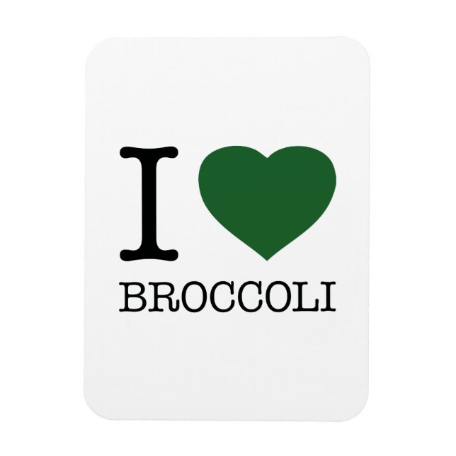 MAGNET FLEXIBLE I LOVE BROCCOLI (Vertical)