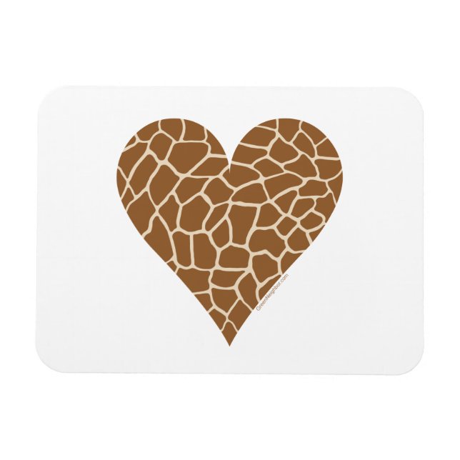 Magnet Flexible I Love Giraffes (Horizontal)
