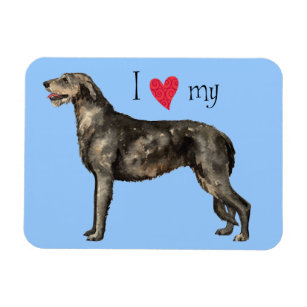 Magnet Flexible I Love my Irish Wolfhound