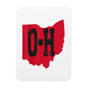 Magnet Flexible I Love My Ohio Home Script Ohio Buckeye State