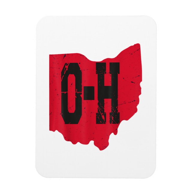 Magnet Flexible I Love My Ohio Home Script Ohio Buckeye State (Vertical)