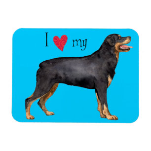 Magnet Flexible I Love my Rottweiler