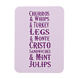 Magnet Flexible I Love Theme Park Food