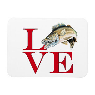 Magnet Flexible I Love Walleye