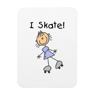 Magnet Flexible I Skate Girl Roller Skater