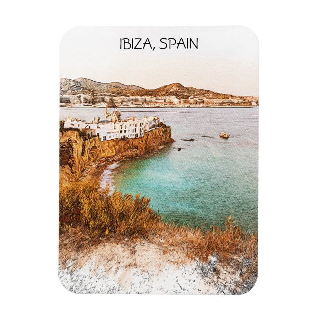 Magnet Flexible Ibiza Espagne Baleares Island Sceneres (Vertical)