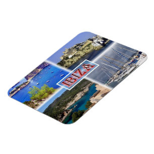 Magnet Flexible Ibiza ^ San Miquel - Vieille Ville - Père Noël Eul