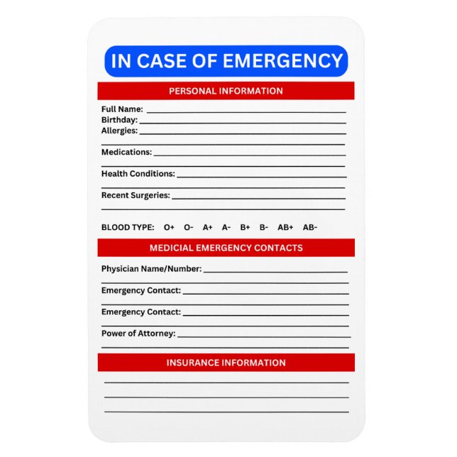 Magnet Flexible ICE en Coque de l'aimant d'intervention d'urgence (Vertical)