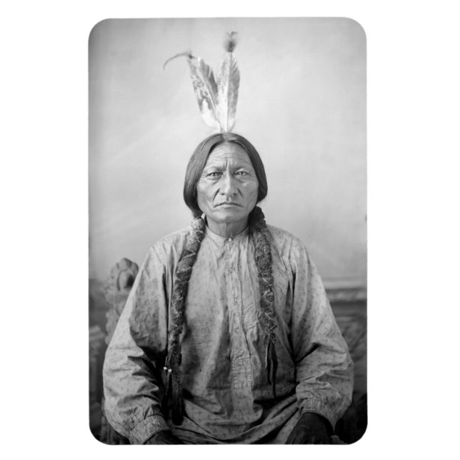 Magnet Flexible Icône amérindienne : Sitting Bull, chef Lakota (Vertical)
