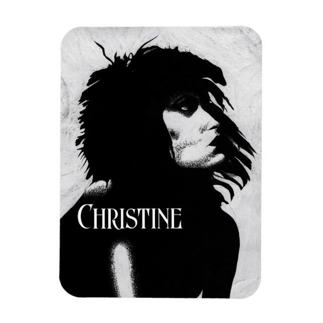 Magnet Flexible Icône de portrait de femme gothique de la déesse F (Vertical)
