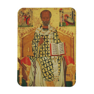 Magnet Flexible Icône orthodoxe byzantine de saint Nicolas de Myre