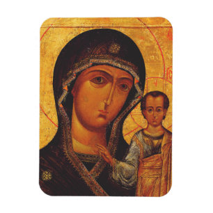 Magnet Flexible Icône orthodoxe de Notre-Dame de Kazan