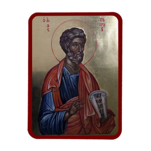 Magnet Flexible Icône orthodoxe de Saint Pierre l'Apôtre