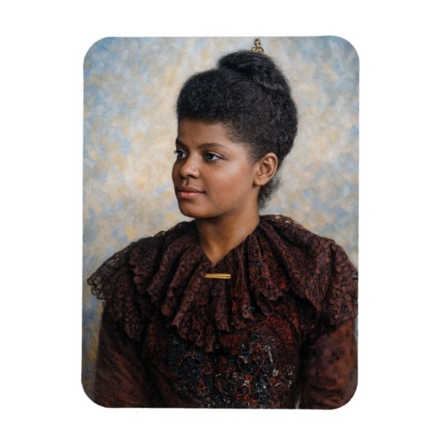 Magnet Flexible Ida B Wells Painting in Color (Vertical)