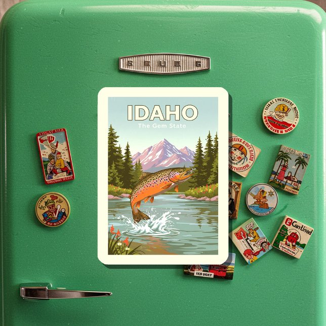Magnet Flexible Idaho vintage (Créateur téléchargé)