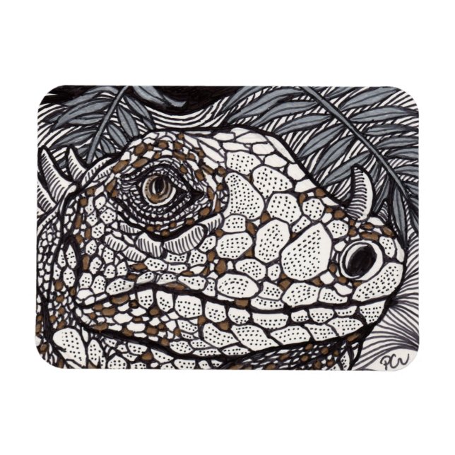 Magnet Flexible Iguana en colère (Horizontal)