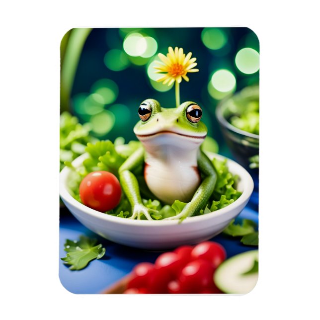 Magnet Flexible Il Y A Une Grenouille Dans Ma Salade (Vertical)