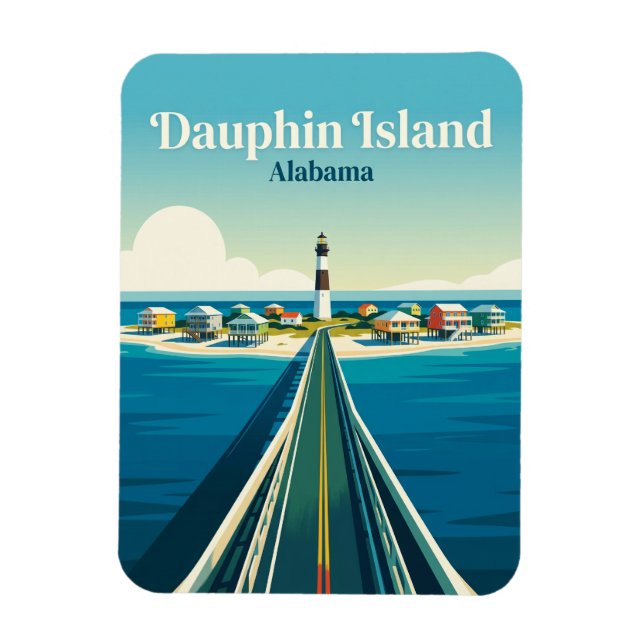 Magnet Flexible Île Dauphin USA (Vertical)