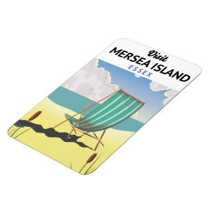 Magnet Flexible île de Mersia affiche de voyage Essex
