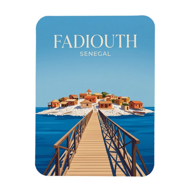 Magnet Flexible Île de Shell (Fadiouth) Sénégal (Vertical)