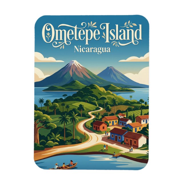 Magnet Flexible Île d'Ometepe Nicaragua (Vertical)