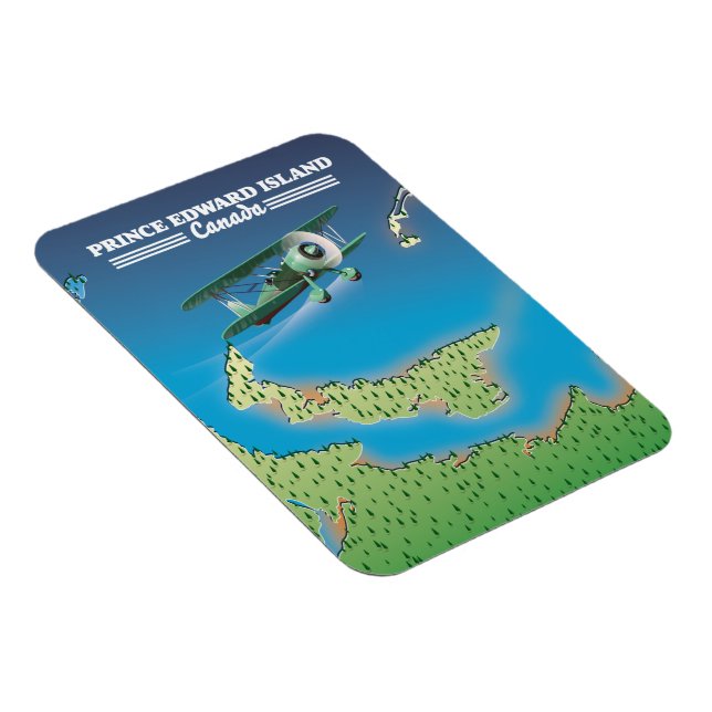 Magnet Flexible Île-du-Prince-Édouard, carte du Canada. (Côté Droit)