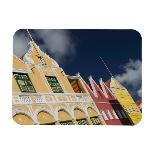 Magnet Flexible Îles ABC, CURAÇAO, Willemstad : Punda (Horizontal)