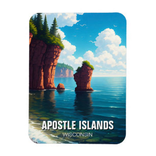 Magnet Flexible Iles Apôtres du Wisconsin National Lakeshore