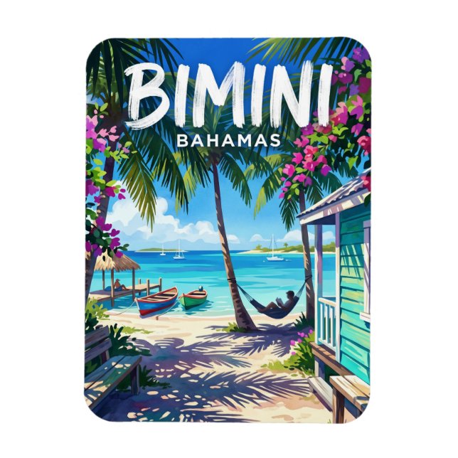 Magnet Flexible Îles Bimini Bahamas (Vertical)