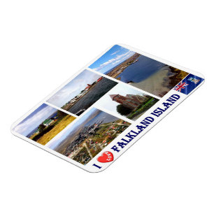 Magnet Flexible Îles Falkland - I Love -
