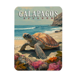 Magnet Flexible Îles Galapagos Tortue géante Voyage
