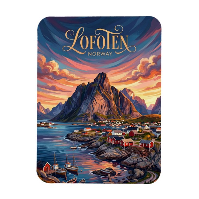 Magnet Flexible Îles Lofoten Norvège (Vertical)