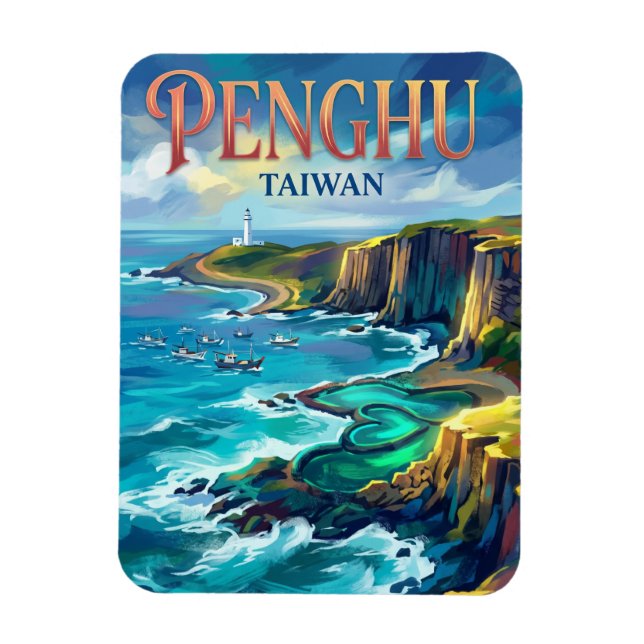 Magnet Flexible Îles Penghu Taïwan (Vertical)