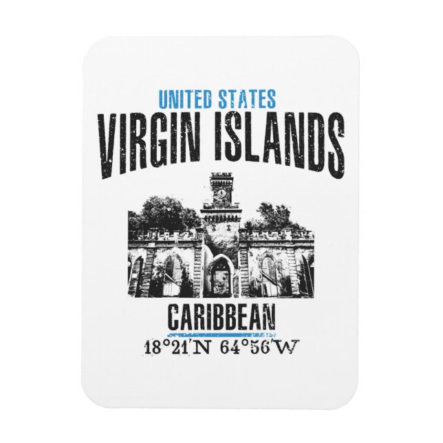 Magnet Flexible Îles Vierges (Vertical)